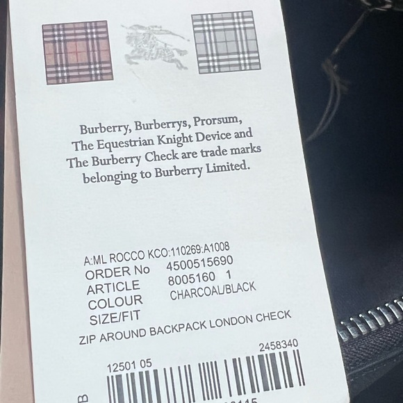 Burberry back pack - Picture 6 of 6